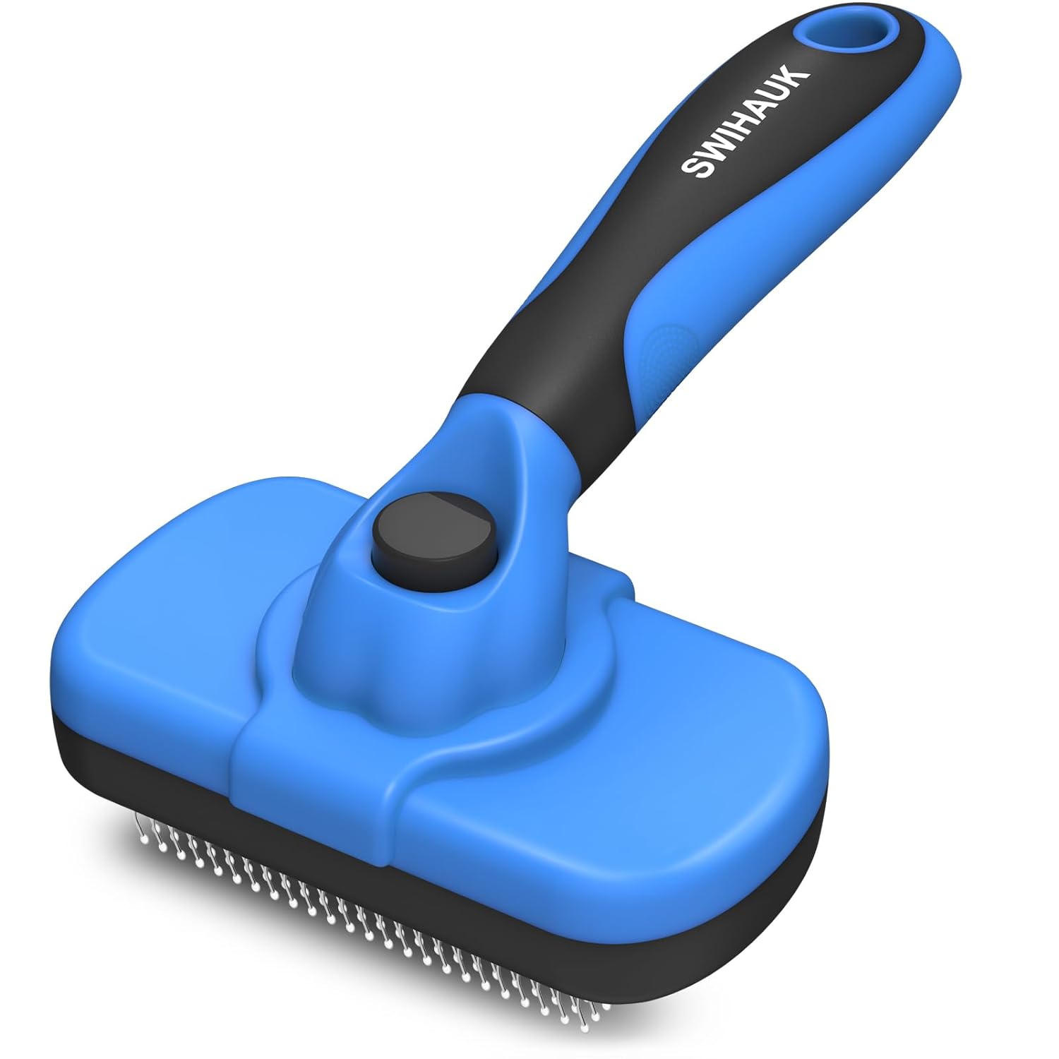 Slicker Brush for Dogs & Cats, Skin Friendly Grooming Cat Brush, Dog Brush for Shedding, Deshedding Brush, Hair Brush Puppy Brush for Haired Dogs, Pet Supplies Accessories, Blue